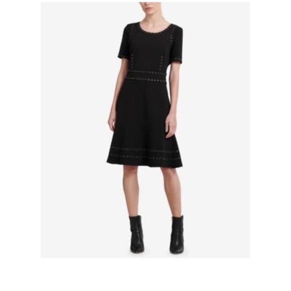 DKNY Black Midi Dress